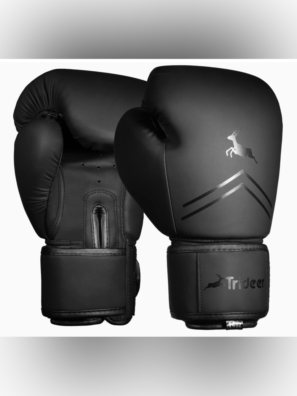 Women's Black Boxing Gloves - Secure Wrist Support